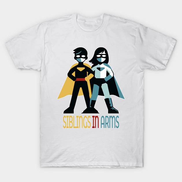 Guardians Together: Sibling Superhero Squad T-Shirt by maknatess